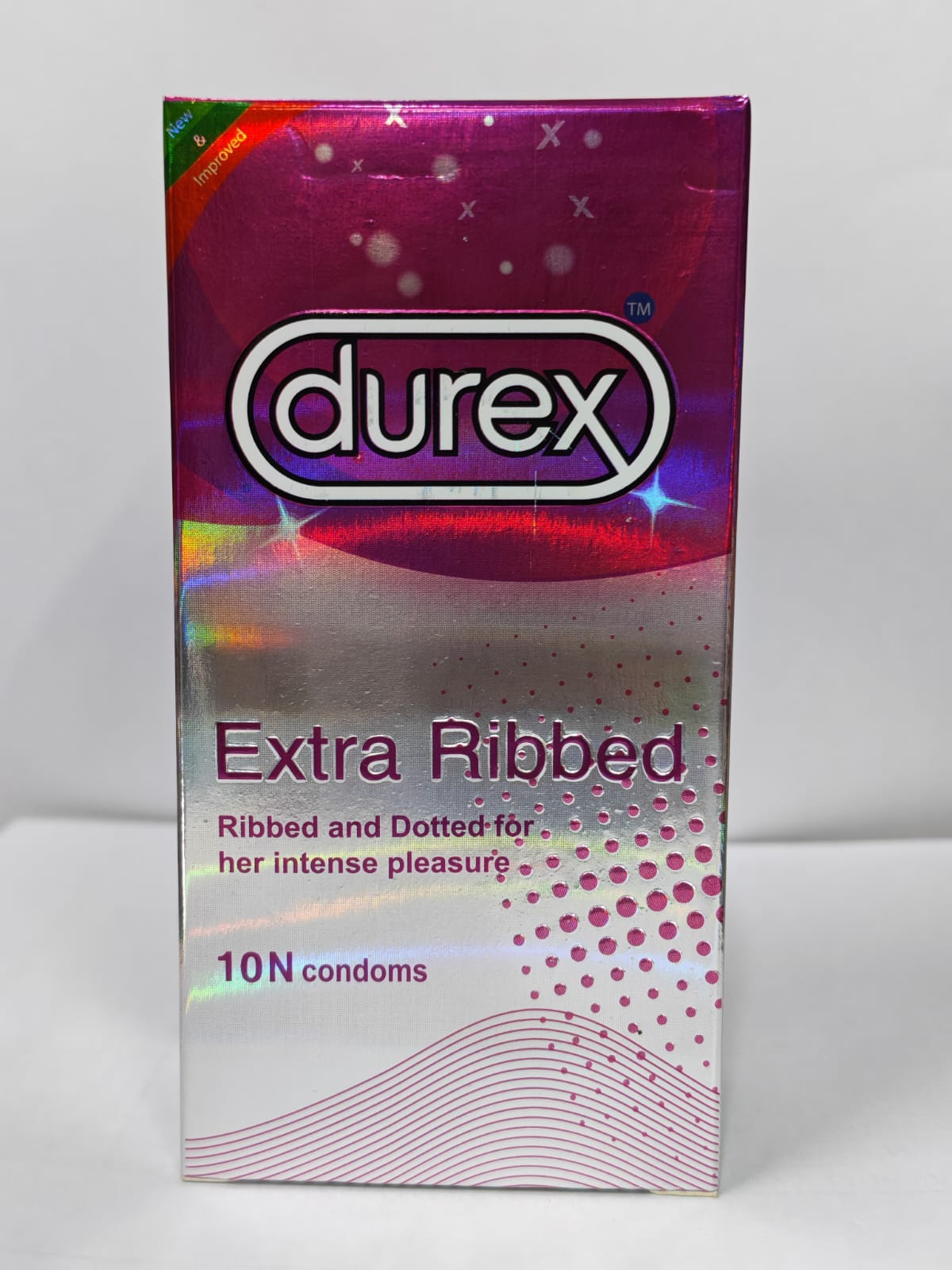Durex Extra Ribbed 10 Pcs Condom